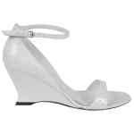 Ferragamo leather adjustable wedge sandals