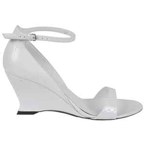 Ferragamo leather adjustable wedge sandals