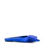 Ferragamo asymmetric-bow Satin Mules