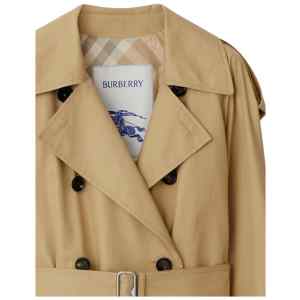 Burberry Belted Cotton Trench Coat