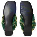 Burberry check pool flat slides