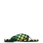 Burberry check pool flat slides
