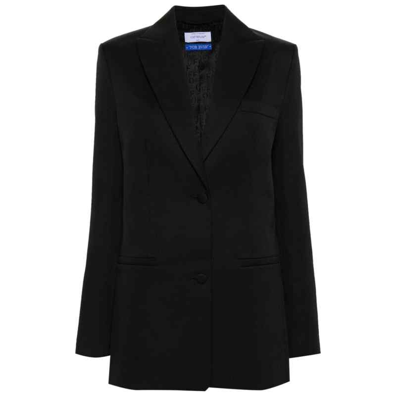 Off White single-breasted virgin-wool blazer, theFeinheit