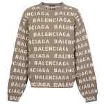 Balenciaga Intarsia Logo Sweater