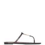Saint Laurent Cassandre leather thong sandals