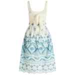 Etro Broderie anglaise flared dress