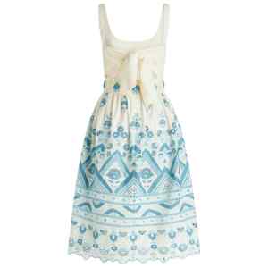 Etro Broderie anglaise flared dress