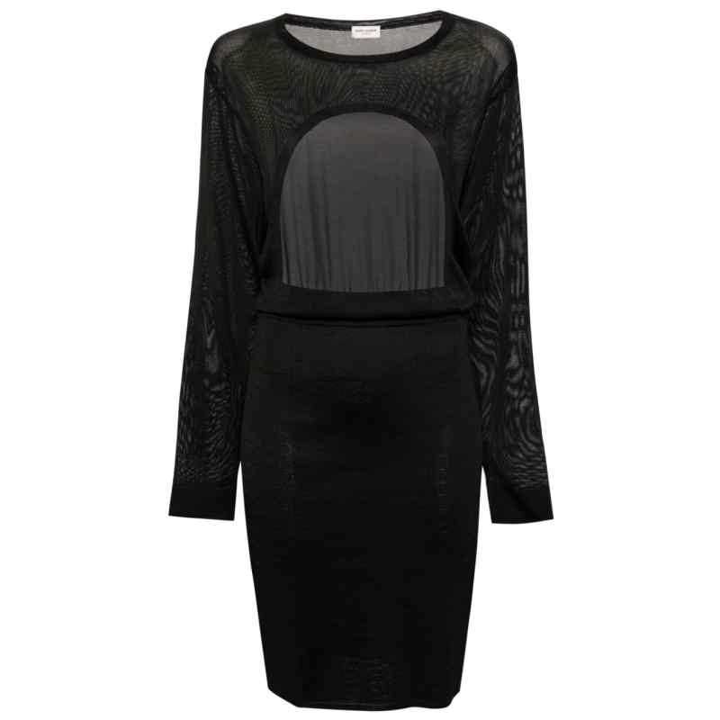 Saint Laurent open-back knitted dress