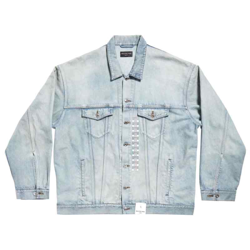 Balenciaga Denim jacket with flap pockets and drop shoulder, theFeinheit