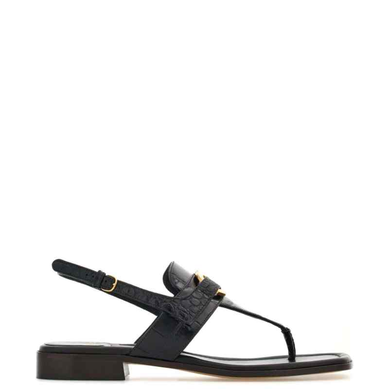 Ferragamo Gancini-buckle Leather Sandals Ferragamo Gancini-buckle Leather Sandals