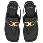 Ferragamo Gancini-buckle Leather Sandals