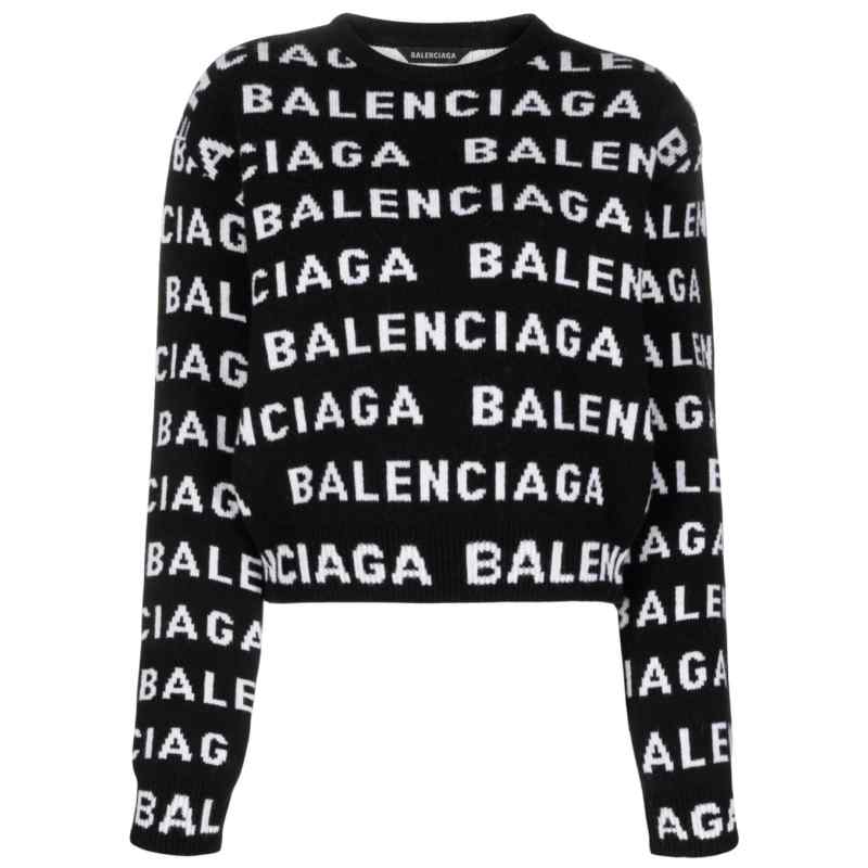 Balenciaga Logo wool sweater, theFeinheit