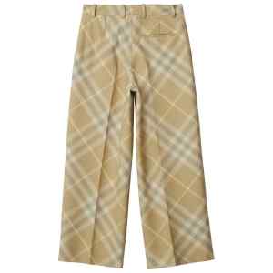Burberry check-print tailored wool trousers
