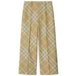 Burberry check-print tailored wool trousers