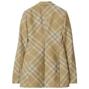 Burberry checked tailored single-breasted blazer