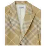 Burberry checked tailored single-breasted blazer