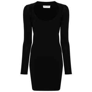 Saint Laurent Décolleté Mini Dress