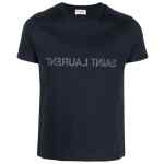 Saint Laurent Reverse logo-print cotton T-shirt