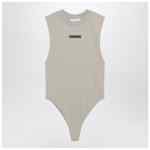 Fear of God Essentials Sleeveless greige cotton-blend bodysuit