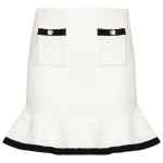 Self-Portrait Sequinned crochet miniskirt