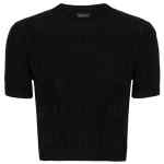 Balenciaga jacquard logo crop top