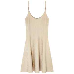 Versace Barocco jacquard flared mini dress