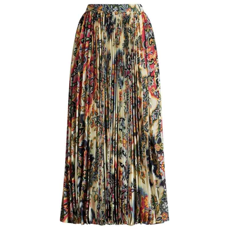 Etro Paisley-print pleated midi skirt, theFeinheit