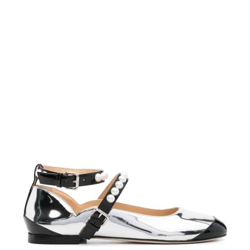 MACH & MACH Flat shoes Silver MACH & MACH Flat shoes Silver, theFeinheit