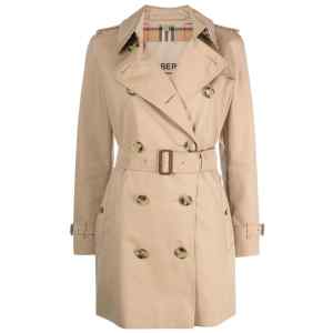 Burberry Short Kensington Heritage cotton trench coat