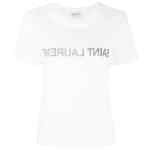 Saint Laurent Reverse Logo Print T-shirt