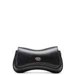 Diesel Play-Semi gloss leather shoulder bag