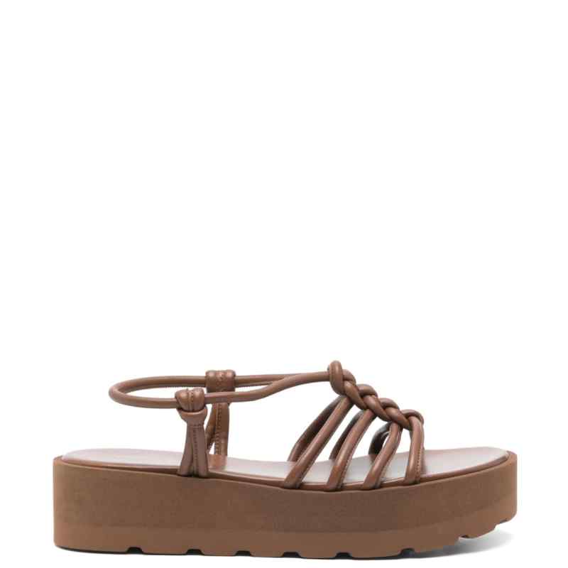 Gianvito Rossi Sandals Leather Brown, theFeinheit