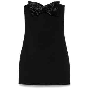 Self-Portrait crepe bandeau mini dress