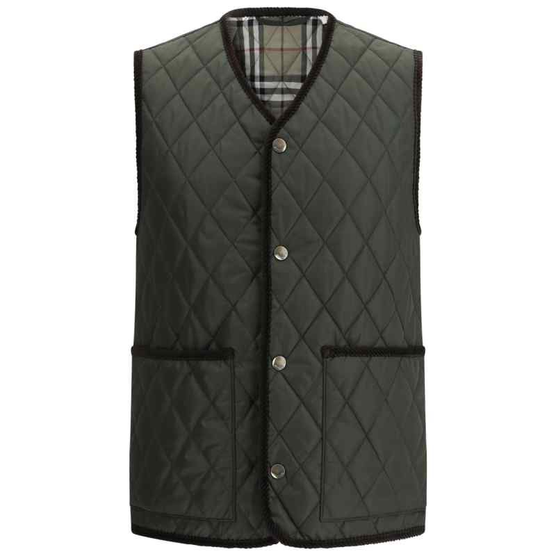 Burberry diamond-quilted sleeveless jacket, theFeinheit