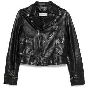 Golden Goose leather jacket with shiny effect