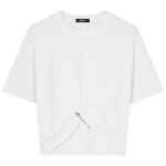 Versace logo-embroidered T-shirt in white