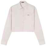 Versace Pinstripe Chain boxy short shirt