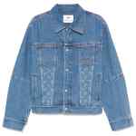 Marine Serre crescent moon-print denim jacket
