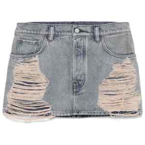Acne Studios Macaria distressed denim miniskirt
