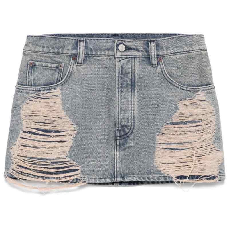 Acne Studios Macaria distressed denim miniskirt Acne Studios Macaria distressed denim miniskirt, theFeinheit