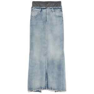 Maison Margiela Maxi denim cotton skirt