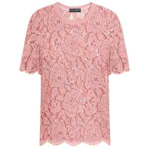 Dolce & Gabbana corded lace short sleeved T-shirt