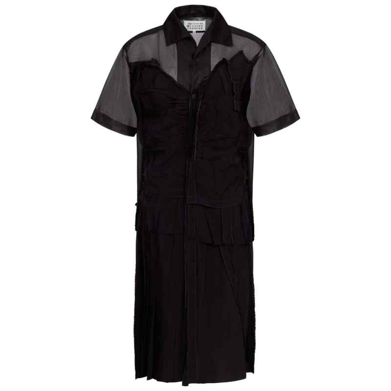 Maison Margiela Midi dress with layered design, theFeinheit