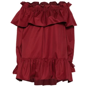 Saint Laurent ruffled cotton mini dress