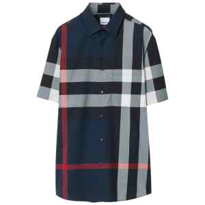 Burberry Somerton Checked Regular-fit Stretch-cotton Shirt