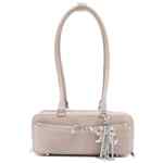 Self-Portrait suede baguette shoulder bag