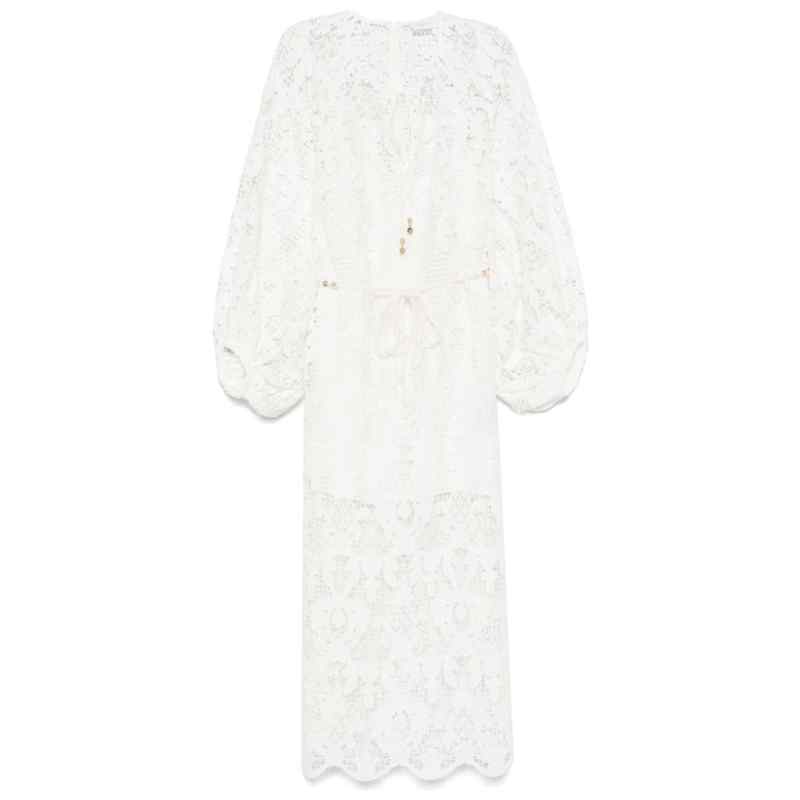 Zimmermann Coco lace midi dress – ivory, theFeinheit
