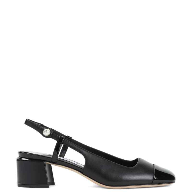 Jimmy Choo Elisa Sling Back 45 Patent and Nappa Leather Pumps, theFeinheit