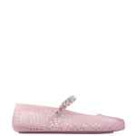 Jimmy Choo The Jelly Ballerina Flats with Crystal Embellishment