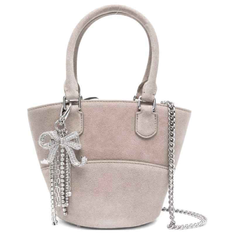 Self-Portrait Suede Charm Tote Bag, theFeinheit